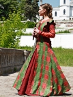 Robe et surcot médiévaux de lin « Jolie bergère » ArmStreet