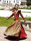 Robe et surcot médiévaux de lin « Jolie bergère » ArmStreet