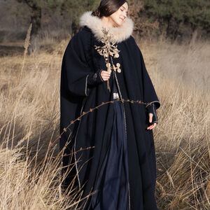 Cape médiévale de laine « Princesse Exilée »