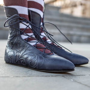 Chaussures en cuir gaufré avec laçage «Mémoires de Renaissance»