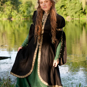 Costume fantastique de robe et caftan médiévaux « Princesse de la forêt »-06