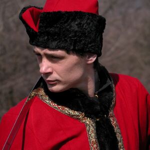 Chapeau du costume médiéval exclusif avec le manteau « Szlachta » d'ArmStreet