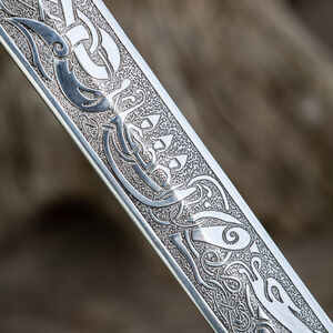 Épée Viking Décorative Creuse Gravée en Acier Inox
