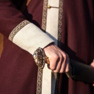 Manteau de laine cafetan de Viking « Bjorn le Guerrier »