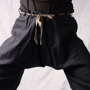 Pantalon médiévale classique de coton avec le laçage ArmStreet
