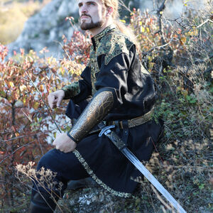 Porte-épée en cuir avec des accents gravés « Chevalier de l’Ouest »