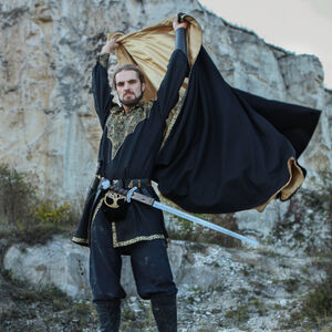 Porte-épée en cuir avec des accents gravés « Chevalier de l’Ouest »