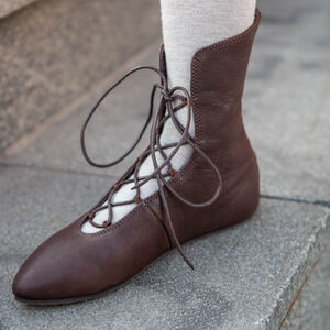 Rabais: Chaussures en cuir avec laçage «Mémoires de Renaissance» | Cuir mat marron | Pointure EU-38