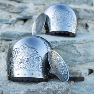 Spallières médiévales en acier inoxydable « Chevalier de la Fortune »