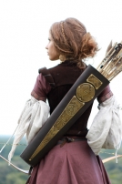 Carquois médiéval en cuir et laiton décapé de nouvelle collection