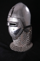 Casque fonctionnel gravé lourd klappvisor bassinet