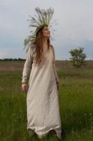 La chemise tunique médiévale en lin d'Âge sombre