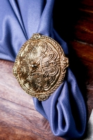 La fibula fermoir ronde coulée authentique par Birka IX-XI siècle