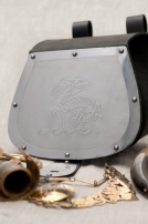 Le sac de guerre grand médiéval avec le motif celtique décapé 