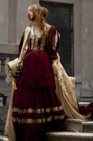 Robe en velours de noblesse de Renaissance
