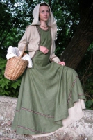 Robe tunique et surcot « Villageoise »
