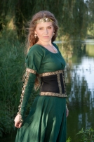 Robe tunique médiévale avec la ceinture « Princesse de la forêt »