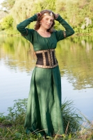Robe tunique médiévale avec la ceinture « Princesse de la forêt »