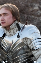 Spallières à nervures d'armure elfique fantastique
