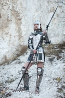 L'armure étonnante fantastique originale gravée pour dame guerrière