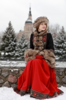 Manteau court żupan « Saisons russes »