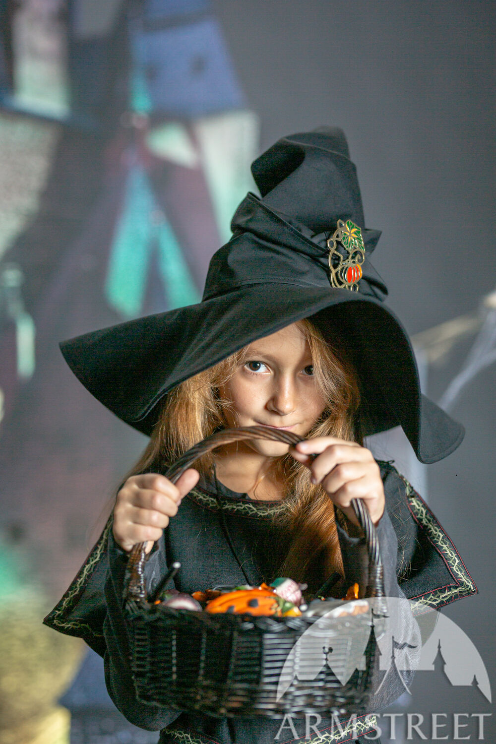 Chapeau de Sorcière en Coton pour Enfant Édition Halloween