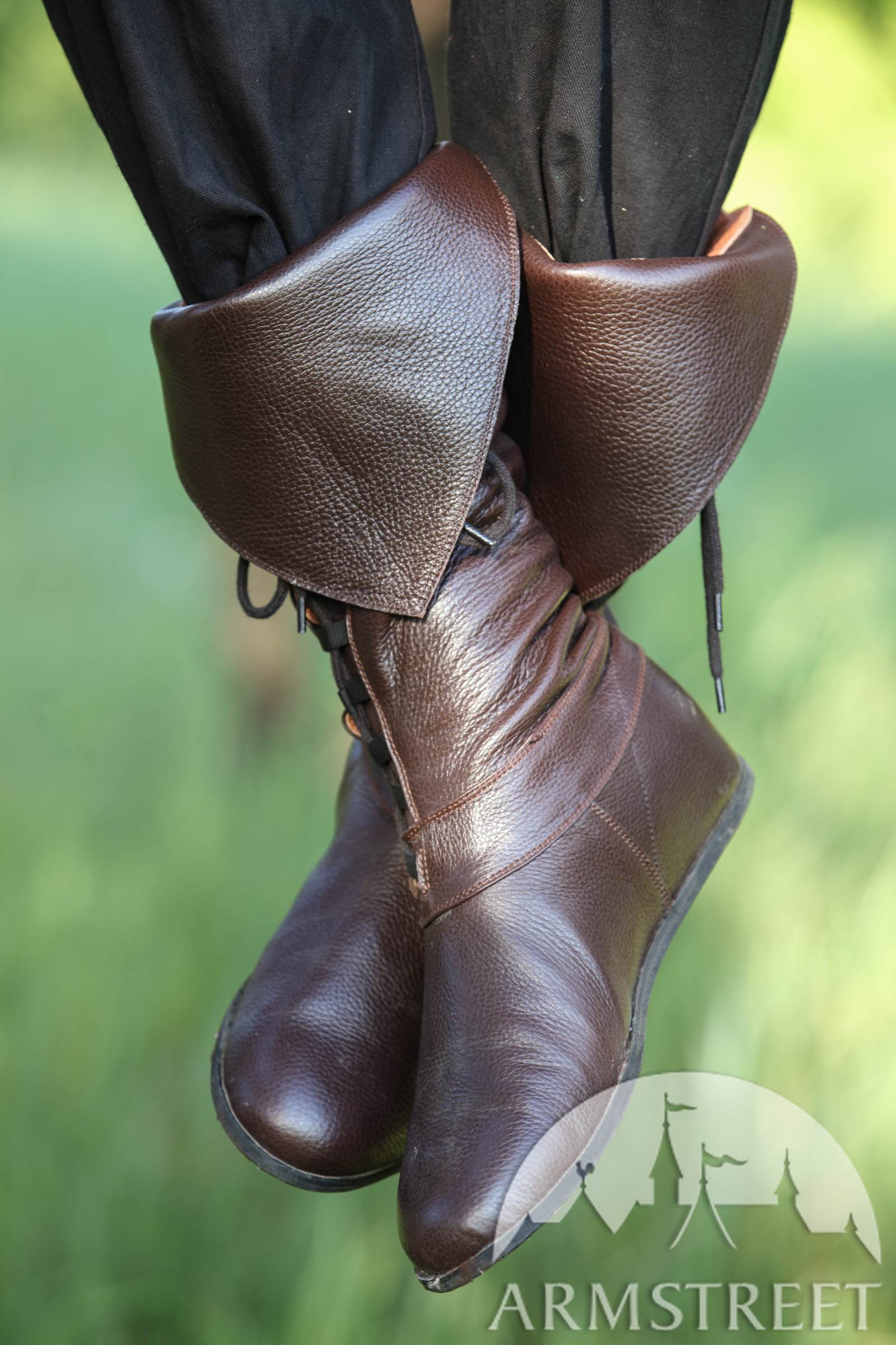 Paire De Guêtres/couvre-bottes En Cuir Style Pirate – Taille Unique Réglable, Pour Cosplay, Halloween, LARP, Médiéval