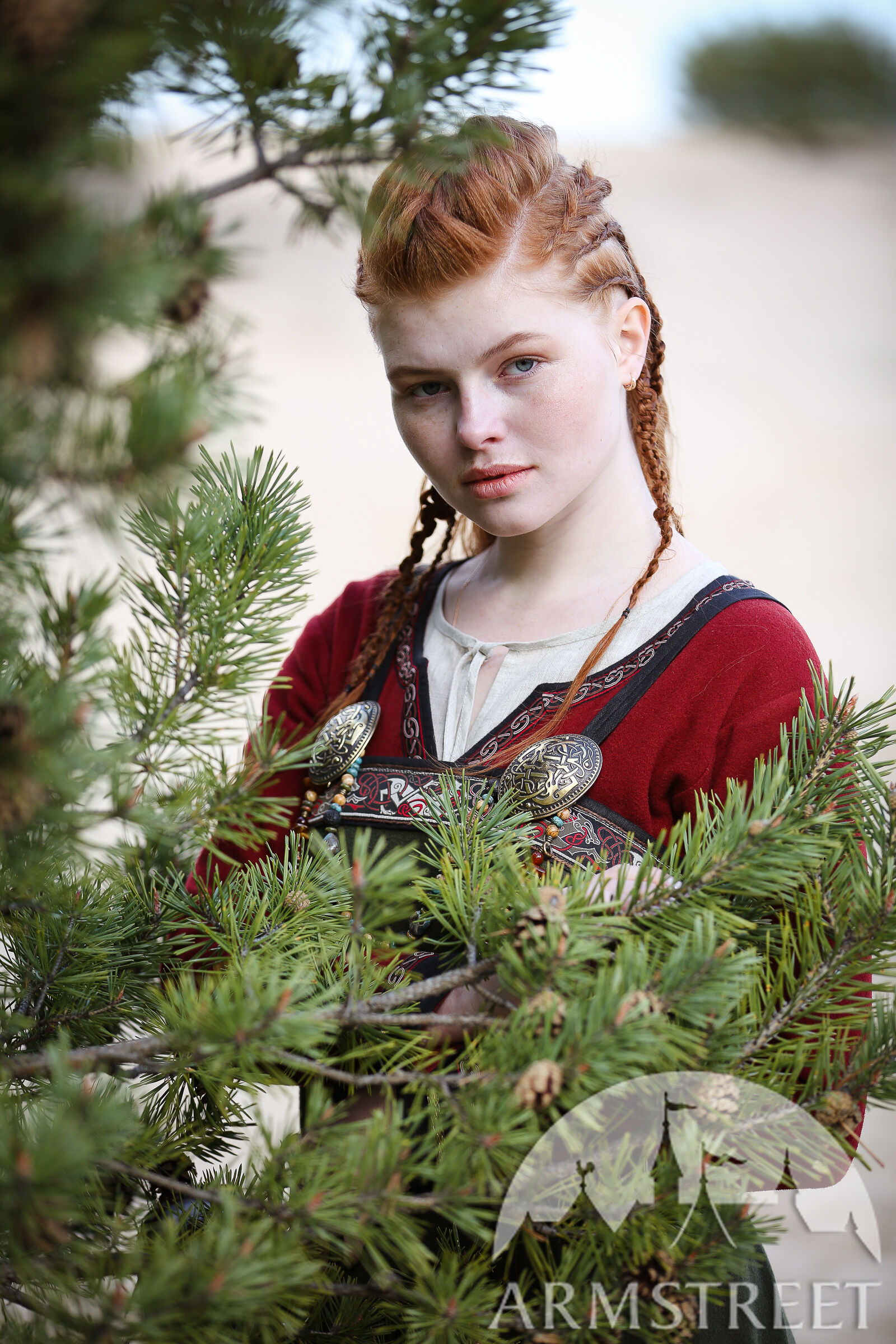 Paire De Fibules Viking En Fer - Modèle Meriones - Pour Costume Médiéval, Reconstitution Historique