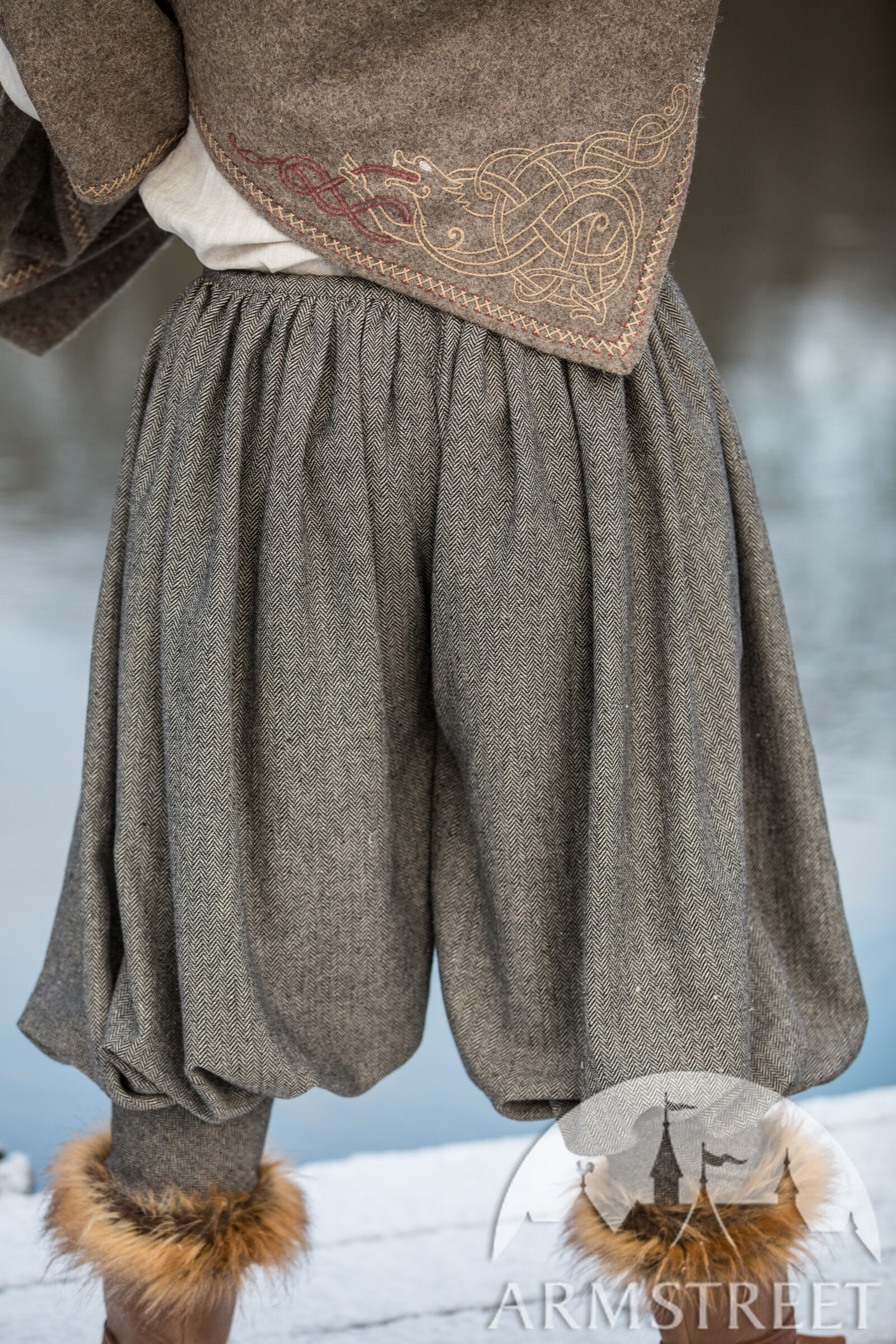 Pantalon viking en laine « Olegg le Mercenaire » à vendre