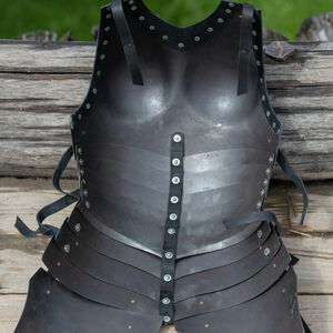Cuirasse en Acier Trempé Noirci «Étoile Noire»-13