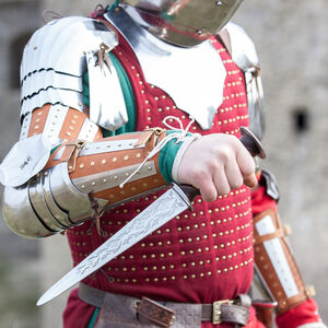 Brassards armure du chevalier médiéval «Chien de Guerre»