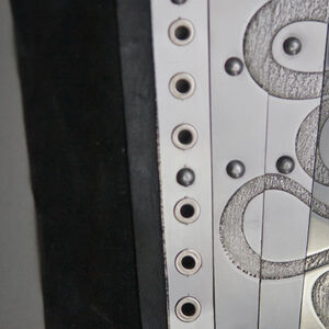 Brassards complets gravés armure fantastique fonctionnelle de dame guerrière d'ArmStreet