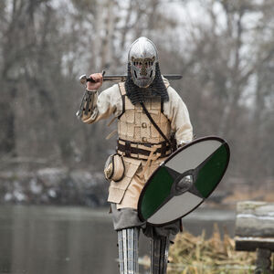 Armure du corps style viking en cuir « Vieux Dieux »-06