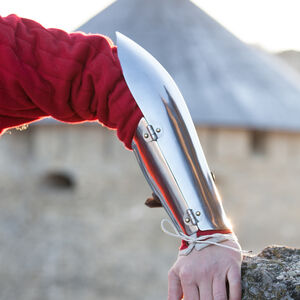 Armure médiévale brassards bazubands en acier