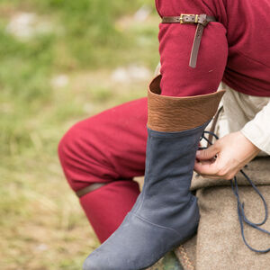 Chaussures médiévales classiques en cuir pour homme « Écuyer »