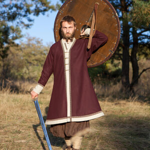Bouclier de Viking avec extérieur en cuir