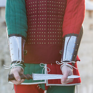 Armure des bras du chevalier brassards en acier