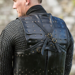 Brigandine en cuir style moyen âge « Chevalier Rebelle »
