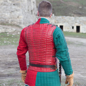 Brigandine médiévale en cuir « Oiseau de Proie »