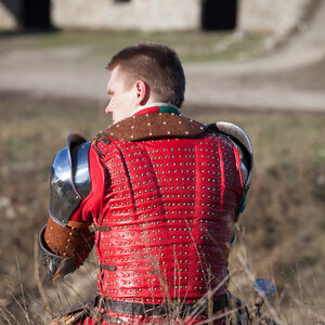 Brigandine médiévale en cuir « Oiseau de Proie »