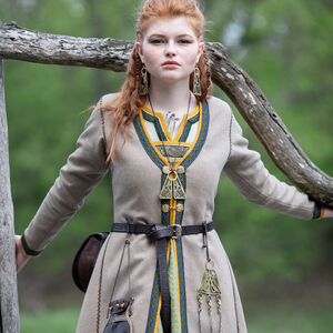 Manteau Viking en laine avec passement «Gudrun l’Héroïque»