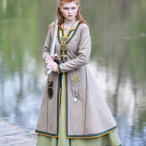 Caftan Viking en Laine avec Galon en Édition Limitée «Gudrun l’Héroïque»