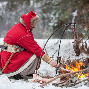 Manteau médiéval viking d'hiver LARP GN