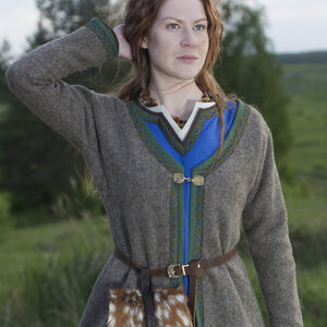 Caftan manteau viking en laine classique « Ingrid » par ArmStreet