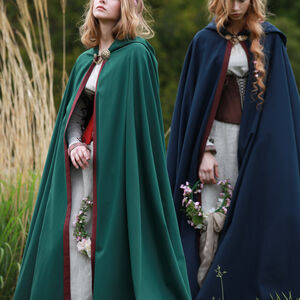 Longue cape medievale pour femme « Jardin Secret »
