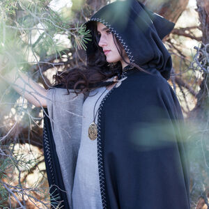 Capuche medievale cape fantasy « Labyrinthe » 