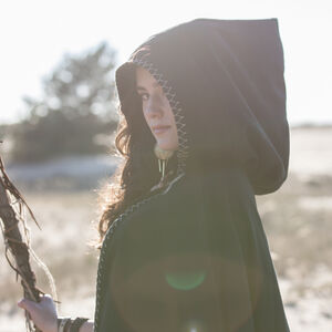 Cape fantasy GN « Labyrinthe » capuche noire