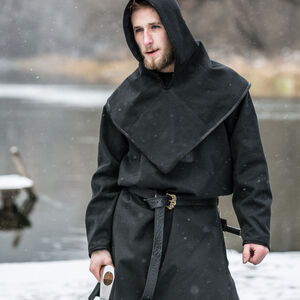 Capuche imperméable de style viking « Ragnvaldur le Voyageur »