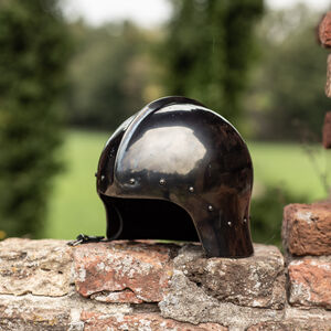 Casque bourguignon léger ajusté "Mercenaire" GN LARP