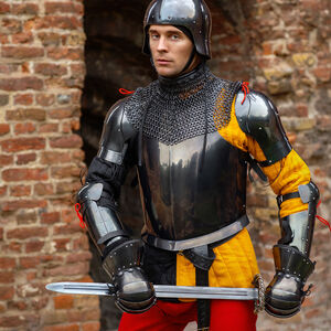 Casque bourguignon léger ajusté "Mercenaire" GN LARP